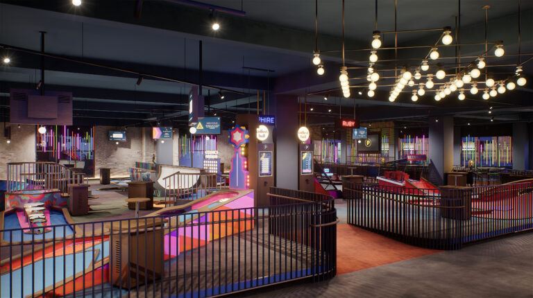 Putt shack course